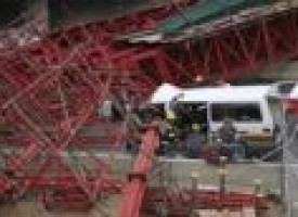 Johannesburg bridge scaffolding collapse kills two, injures 20