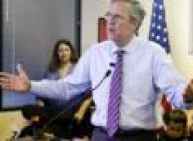 Bush hits campaign reset, retools slogan: 'Jeb Can Fix It'